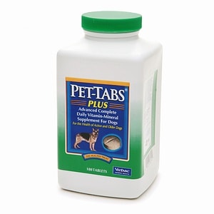 Virbac Pet - Tabs Plus, Daily Vitamin - Mineral Supplement for Dogs