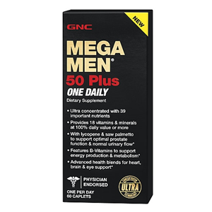 GNC MEGAMEN 50 PLUS 60 CAPLETS