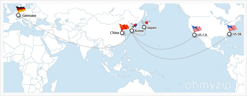 오마이집 해외 주소 표시